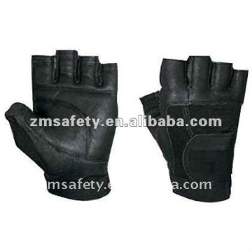 Leather fitness gloves for weight lifing